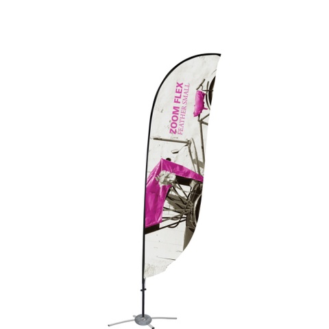 Drapeau promotionnel plume
